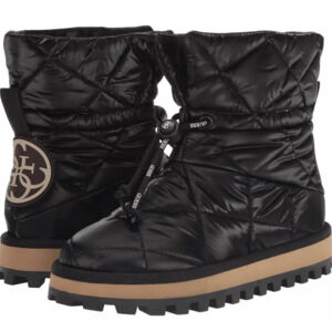 Guess Women's Leian Cold Weather Booties Boots Snow Ski Black 6.5 New
